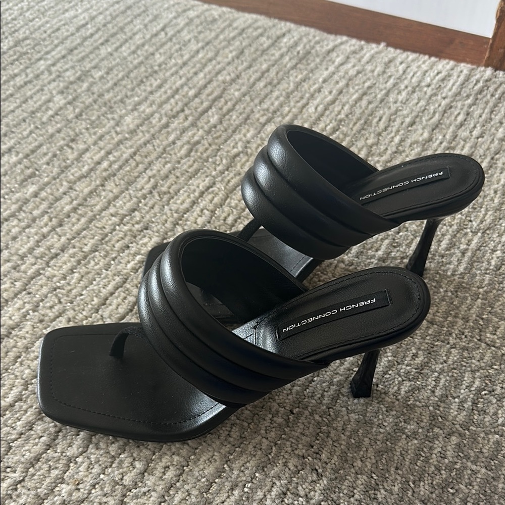 French Connection Black Women's Heeled Sandals